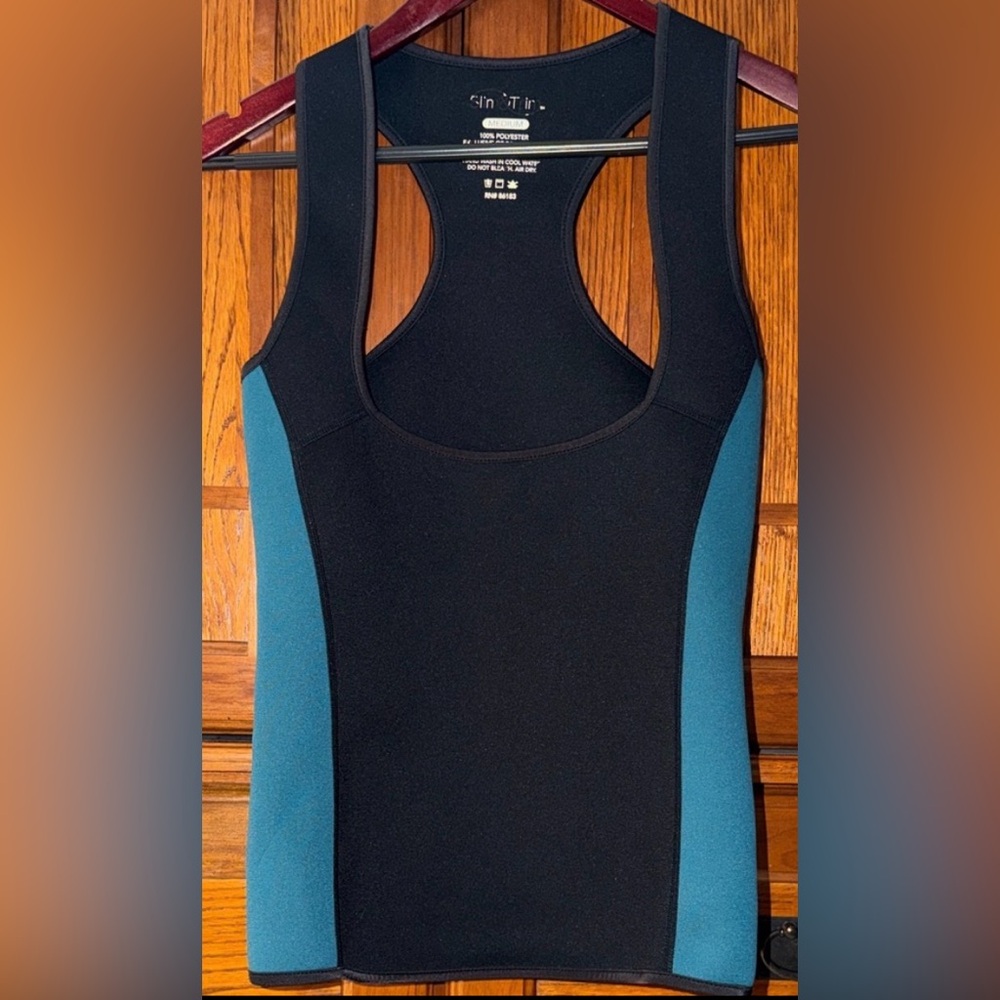 Slim & Trim Neoprene Slimming Hourglass Racerback Tank Compression Sweat Train